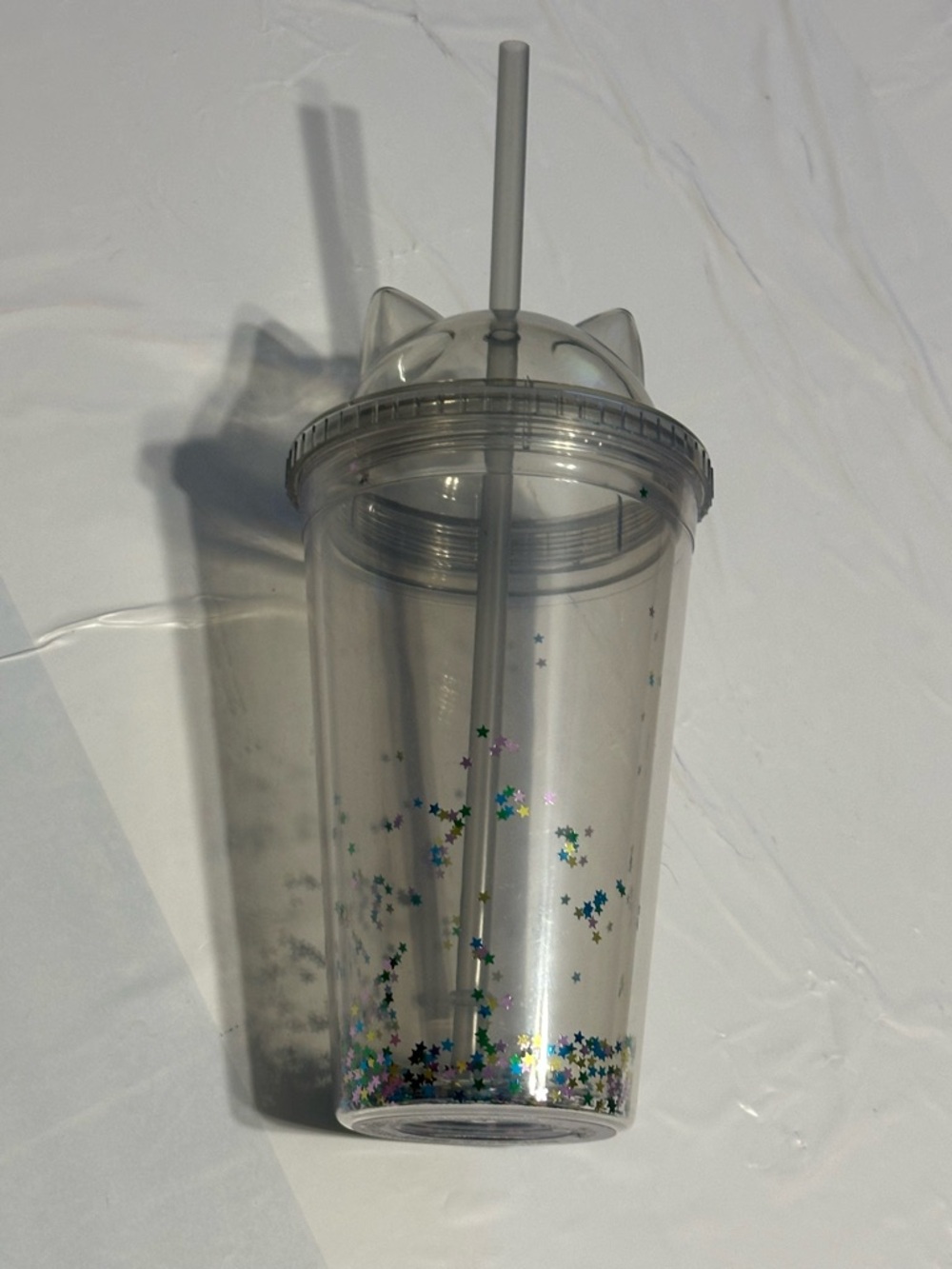 Cat Ear Tumbler with Straw 16oz NWOT - Picture 10 of 11